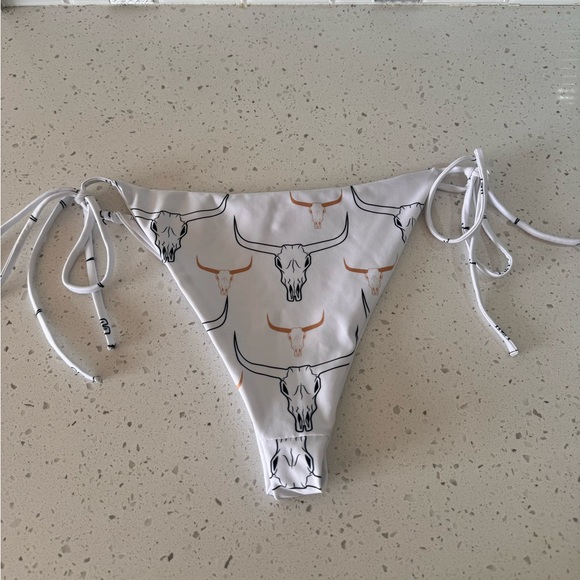 Long Horn Western festival Bikini Bottoms Size M/L - Picture 3 of 5